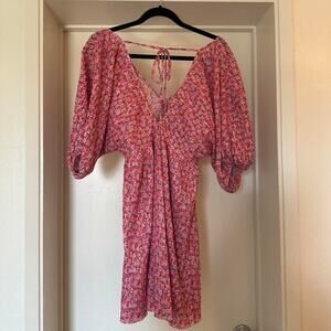 Zara pink floral dress adorable